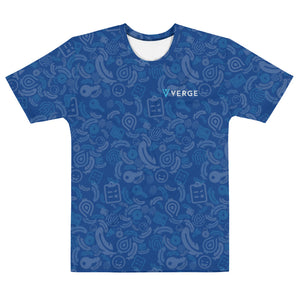 Verge Wallet all over T-shirt (Blue)