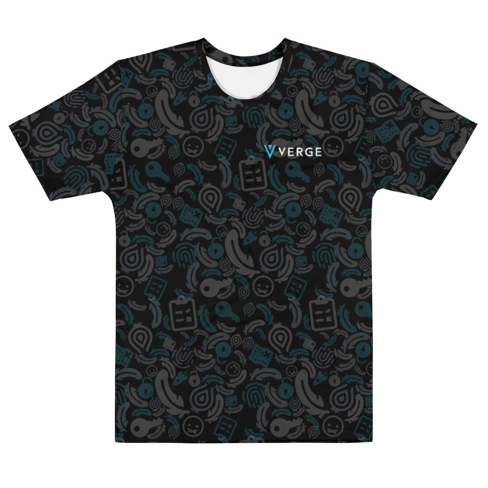 Verge Wallet all over T-shirt (Black)
