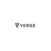 Load image into Gallery viewer, Verge Black Sticker vergecurrency.myshopify.com