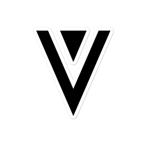 Verge Black Logo Sticker vergecurrency.myshopify.com